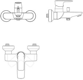 Ideal Standard Badearmatur AP Connect Ai Ausld. 174mm, Chrom