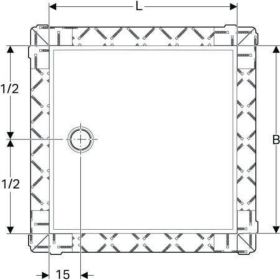 Geberit Duschfläche Setaplano 90 x 90 cm