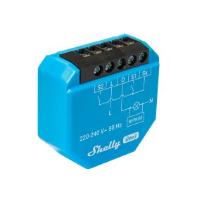 Shelly 1L Gen3 1-Kanal-Relais WLAN-gesteuerter Smart-Schalter ohne Neutralleiter inkl. Bypass WLAN, BT, unterputz