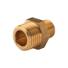 Messing Gewinde-Fitting Reduzierung 1/4" AG (DN8) - 1/8" IG (DN6) - schwere Ausführung