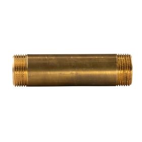 Messing Gewinde-Fitting Distanz Doppelnippel 1"-1" L= 120 mm, schwere Ausführung