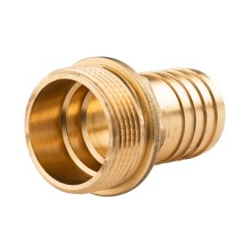 Messing Gewinde-Fitting Schlauchanschluss 1 1/4" AG (DN 32) Länge 32 mm - schwere Ausführung