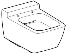 Geberit Xeno2 Wand-WC Tiefspüler geschlossene Form Rimfree, weiß KeraTect