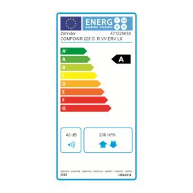 Zehnder Lüftungsgerät ComfoAir 225 VR Luxe Enthalpie, ohne Bedieneinheit