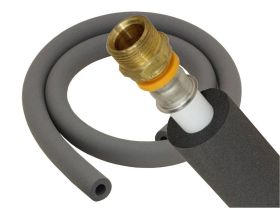 Kautschuk Rohrisolierung Rohrdämmung 50% gemäß GEG/EnEV 2 Meter 35 x 19 mm