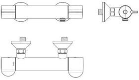 Ideal Standard Brausethermostat AP Cerap Ausld.82mm Chrom