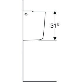 Geberit Renova Compact Halbsäule, weiß