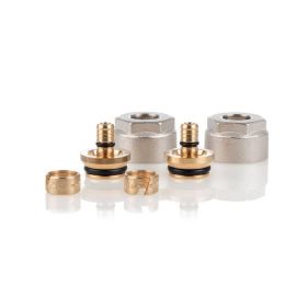 48,0 m² Set Dünnschichtsystem flach 12x2 PE-RT Rohr Raster 10 cm 7 Heizkreise Regler 230 V + Zubehör