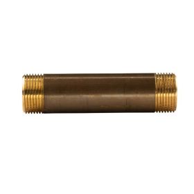 Messing Gewinde-Fitting Distanz Doppelnippel 3/4"-3/4" L= 100 mm, schwere Ausführung