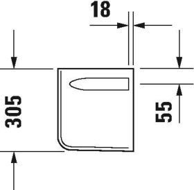 Halbsäule D-Code für 231065/231060/231055/034812, weiß