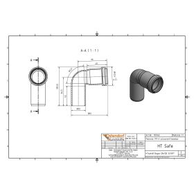 HTsafeB Bogen DN 32 87,5 Grad