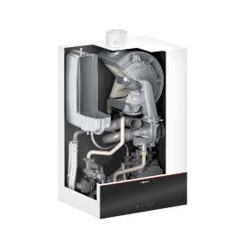 Viessmann Gas-Brennwertgerät Umlauf  Vitodens 200-W B2HF 19 kW Bedieneinheit HMI 3,5" Speicher Vitocell 100-W CUGB 120L