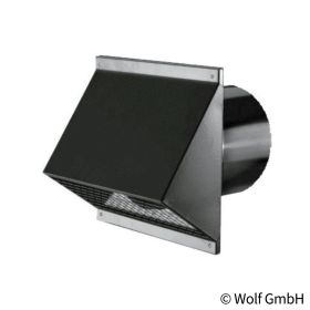 Wolf Wandhaube CWL DN 125 schwarz