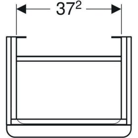 Geberit Smyle Square US für HWB, m. 1 Tü 44,2x61,7x35,6cm, weiß