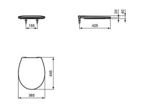 Ideal Standard WC-Sitz Design Eurovit, S Weiß