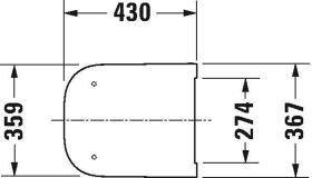 Duravit WC-Sitz Happy D.2, Anthrazit mat mit Absenkautomatik, Scharnier EDST