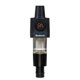 Logafix Filterkombination 1 Zoll mit Druckminderer, Manometer und drehbarem Anschlussstück