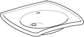 Geberit Vitalis WT, barrierefrei, 65x60c o. Hl., m. Ül., weiß