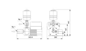 Grundfos Hydro Mono CMBE 3-62 AVBE Trinkwasservariante