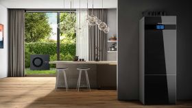 Buderus Luft-Wasser-Wärmepumpe Logaplus M WLW186i-4 AR T180 schwarz