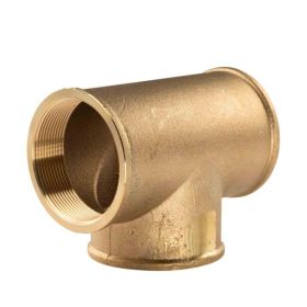 Messing Gewinde-Fitting T-Stück 2 1/2"IG - 2 1/2"IG - 2 1/2"IG