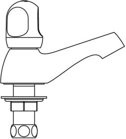 Ideal Standard Standventil Alpha, Auslad Chrom