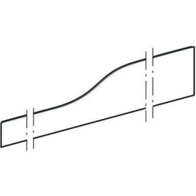 Geberit Bambini Dekorblende, Front für 4 WT-Arm., tieferes Becken li, weiß