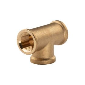 Messing Gewinde-Fitting T-Stück 3/8"IG - 3/8''IG - 3/8''IG (DN 10) - schwere Ausführung
