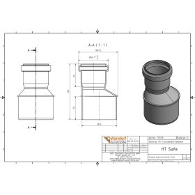 HTsafe Reduziermuffe DN 75/50