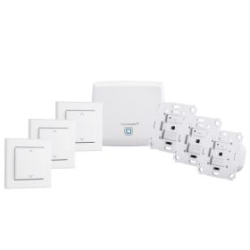 Homematic IP Smart Home Starter Set Beschattung für 3 Rollläden & Markisen