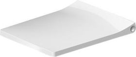 Duravit WC-Sitz Viu Weiß, Scharniere edelstahl, mit Absenkautomatik