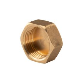 Messing Gewinde-Fitting Kappe 3/4"IG (DN 20) - schwere Ausführung