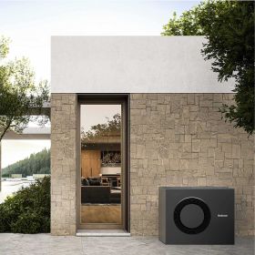 Buderus Luft-Wasser-Wärmepumpe Logaplus M WLW186i-10 AR T180 schwarz