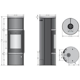 ORANIER wasserführender Kaminofen Arena Aqua 2.0 8,5 kW