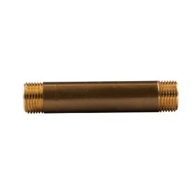 Messing Gewinde-Fitting Distanz Doppelnippel 1/2"-1/2" L= 100 mm, schwere Ausführung
