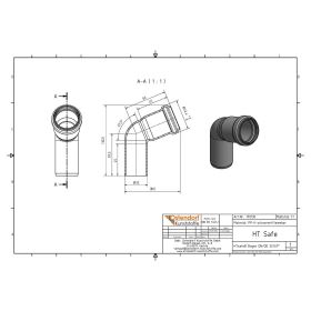 HTsafeB Bogen DN 32 67,5 Grad