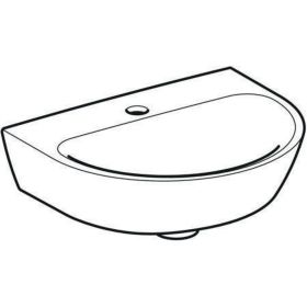 Geberit Renova Handwaschbecken, 45x36cm m. Hl., o.. Ül., weiß