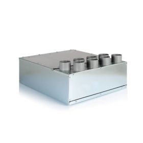 Luftverteiler 8x DN75 für Kunststoff-Flexkanal mit Schalldämpfer DN160