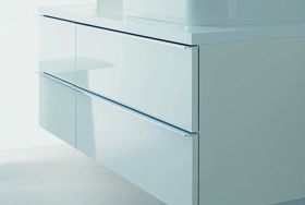 Möbelwaschtisch Happy D.2 600 mm mit ÜL, mit HLB, 1 HL, weiß