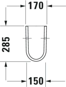 Halbsäule Starck 3 f.030065/60/55 u.030480/70/10 weiß