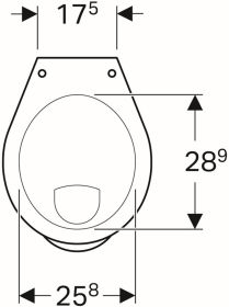 Geberit Bambini Stand-WC für Kinder Flachspüler, H:35cm, weiß