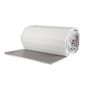 10 m² Set Tackersystem Rollbahn 20 mm WLG 045 16x2 Alu-Verbundrohr Raster 10 cm 2 Heizkreise LCD Regler 230 V + Zubehör