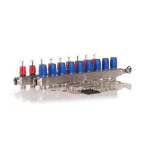 Heizkreisverteiler BASIC für Fußbodenheizung, 9 Heizkreise