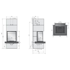 ORANIER Kaminbausatz  Club Tre Beton 8 kW