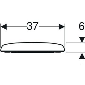 Geberit Renova WC-Sitz, Befestigung von mit Absenkautomatik, Quick Release, weiß