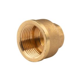 Messing Gewinde-Fitting Reduziermuffe 1"IG (DN 25) - 1/2"IG (DN 15) - schwere Ausführung