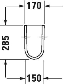 Halbsäule Starck 3 f.030065/60/55 u.030480/70/10 weiß