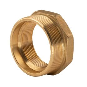 Messing Gewinde-Fitting Reduzierung 2 1/2" AG (DN65) - 2" IG (DN50) - schwere Ausführung