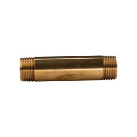 Messing Gewinde-Fitting Distanz Doppelnippel 1"-1" L= 130 mm, schwere Ausführung