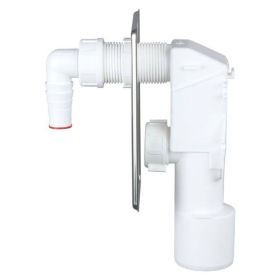 Airfit Unterputz-Gerätesiphon mit verchromter Wandplatte